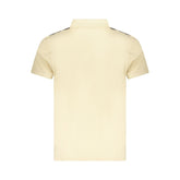 Beige Cotton Men Polo Shirt
